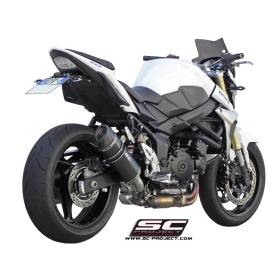 Silencieux Suzuki GSR750 - SC Project Oval Noir