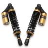 Double Amortisseurs RFY Oeil / Etrier Noirs / Or 340mm