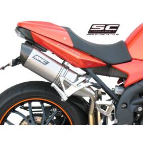 Double Silencieux d'échappement Moto Scorpion Serket Inox pour Speed Triple  1050 (16-17)