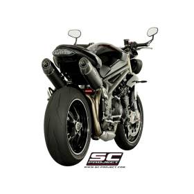 Silencieux Triumph Speed Triple 1050 16-17 / SC Project Carbone