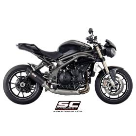 Silencieux bas Speed Triple 1050 16-17 / SC Project Noir