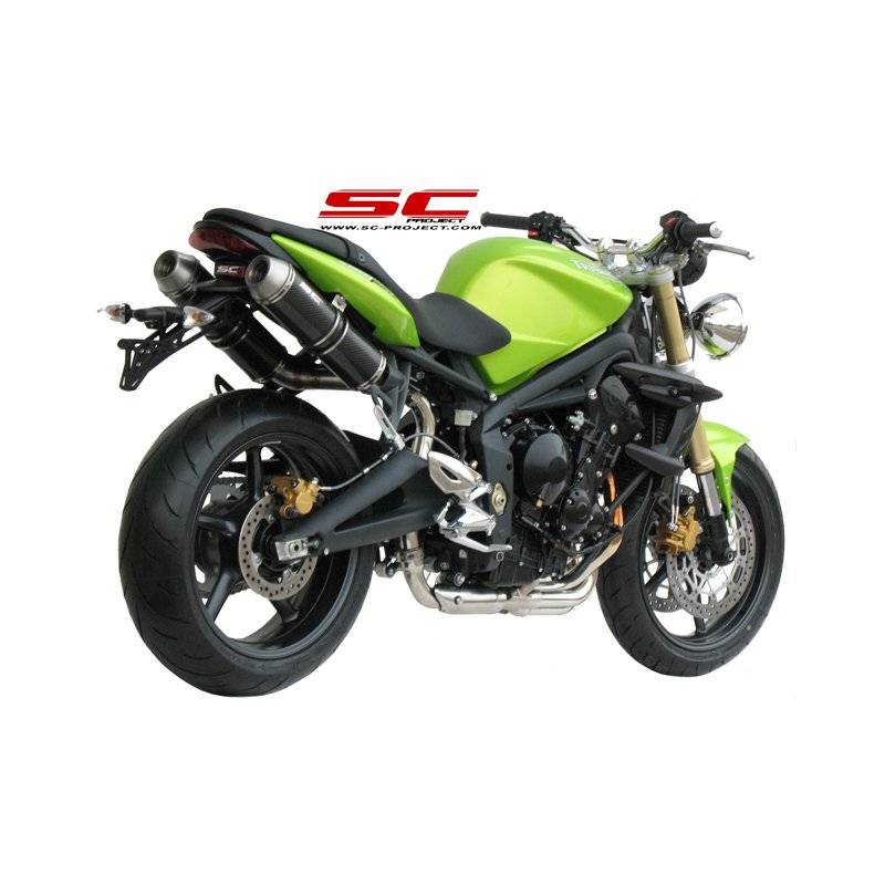 Silencieux Street Triple 675 07-12 / SC Project GP-EVO Carbone