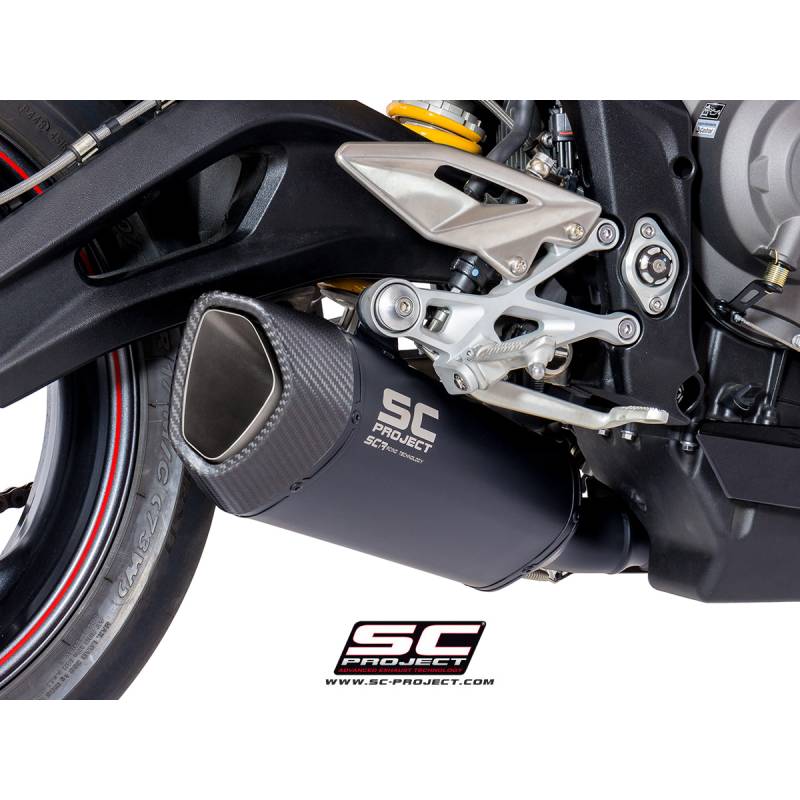 Silencieux Triump Street Triple 765 - SC Project SC1-R Noir