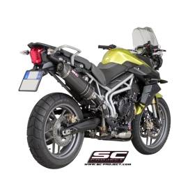 Silencieux Triumph Tiger 800 10-16 / SC Project Carbone