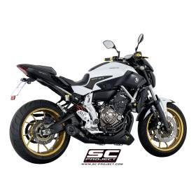 Ligne complète Yamaha MT-07 13-16 / SC Project S1 Noir