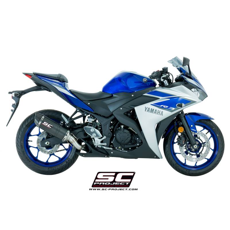 Silencieux YZF-R3 - SC Project Oval Noir