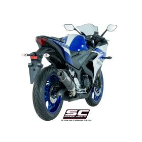 Silencieux YZF-R3 - SC Project Oval Carbone