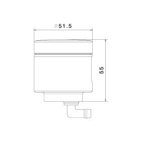 Réservoir de fluide frein avant NOTCH RIZOMA CT157