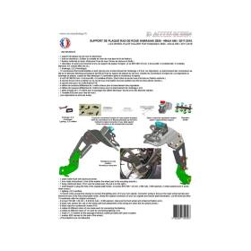 Support de plaque Kawasaki Z650 - Access Design SPLRK015