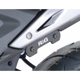 Caches orifices repose pieds arrière CBR500R - RG Racing BLP0029BK