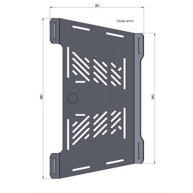 Extension porte bagage d'origine R1250R - Hepco-Becker