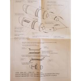 Silencieux Ducati Monster 696 - SC Project Carbone