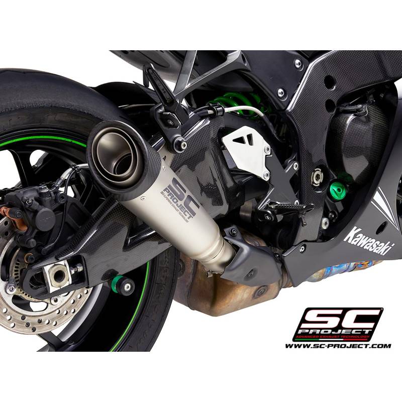 Support d'échappement R&G noir pour Kawasaki ZX10R 08-10