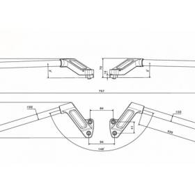 Demi-guidon Suzuki Katana 1000 - Rizoma MA055B