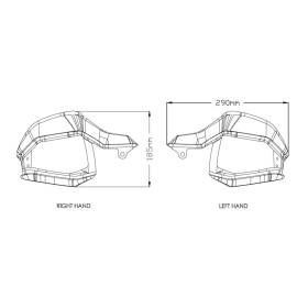 Extension de protège-main CRF1000L Africa Twin - Puig 8948