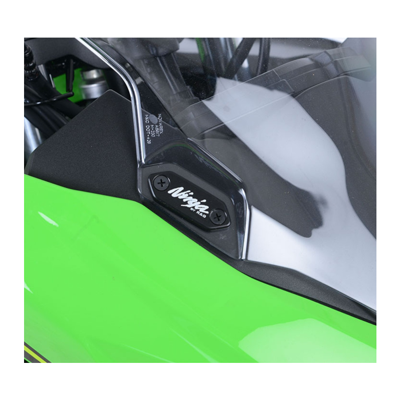 Caches orifices rétroviseur Kawasaki Ninja 125 - RG Racing MBP0014BK