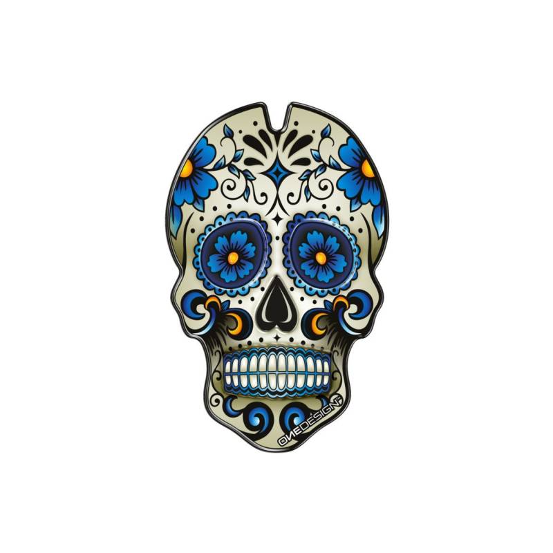 Protection de réservoir Puig Skull Bleu - 3673A