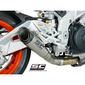 Silencieux bas titane Aprilia Tuono V4 1100 - SC Project A16A-LT41T