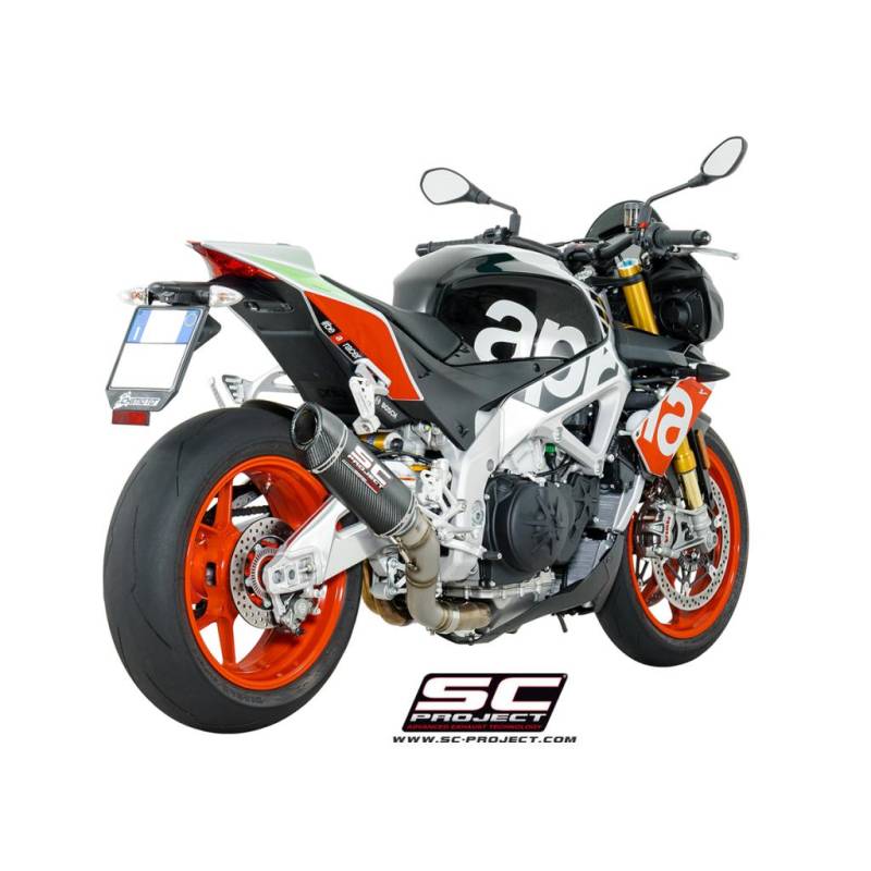 Silencieux carbone Aprilia Tuono V4 1100 - SC Project A16-40FTC