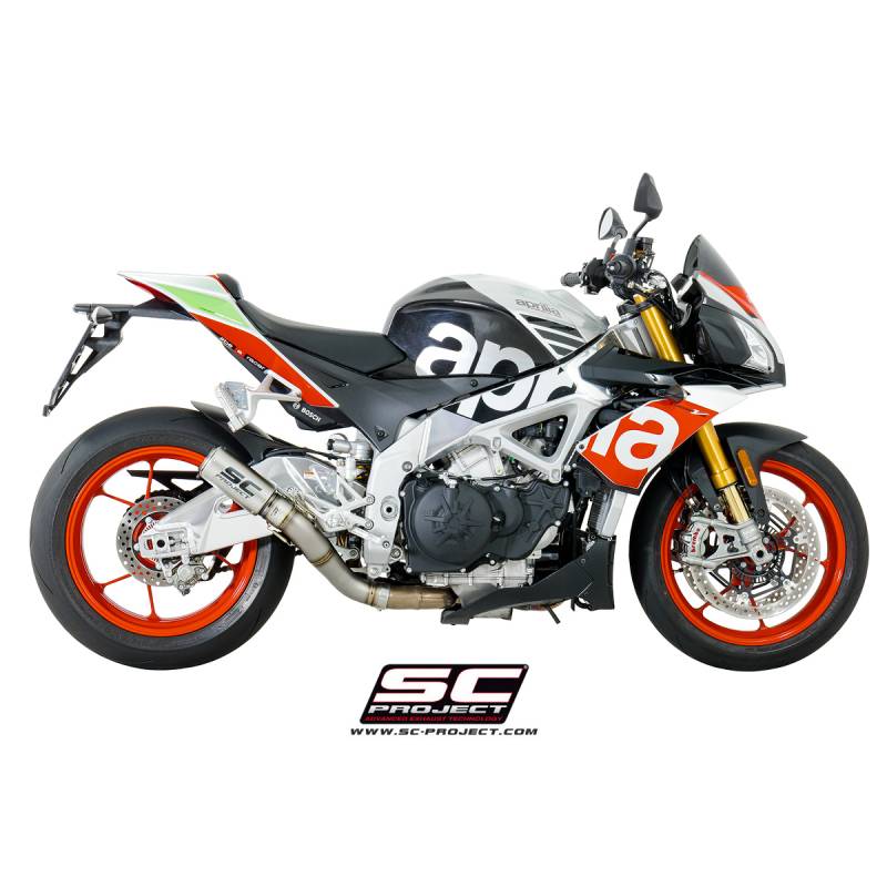 Silencieux Aprilia Tuono V4 1100 - SC Project CR-T Titane