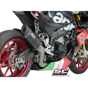 Silencieux Aprilia RSV4 15-16 / Ovale carbone SC Project A15-40FTC