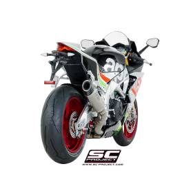 Silencieux ovale titane Aprilia RSV4 2017 - SC Project A16-40FTT