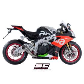 Silencieux haut en titane Aprilia RSV4 2018-2020 / SC Project A18-LT41T