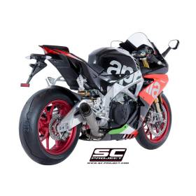 Silencieux haut en titane Aprilia RSV4 2018-2020 / SC Project A18-LT41T