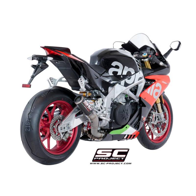 Silencieux haut en titane Aprilia RSV4 2018-2020 / CRT SC Project A18-HT36C