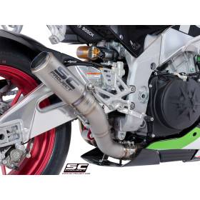 Silencieux haut en titane Aprilia RSV4 2018-2020 / CRT SC Project A18-HT36T