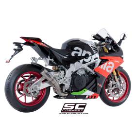 Silencieux haut en titane Aprilia RSV4 2018-2020 / CRT SC Project A18-HT36T