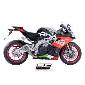 Silencieux haut en titane Aprilia RSV4 2018-2020 / CRT SC Project A18-LT36T