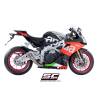 Silencieux haut en titane Aprilia RSV4 2018-2020 / CRT SC Project A18-LT36T