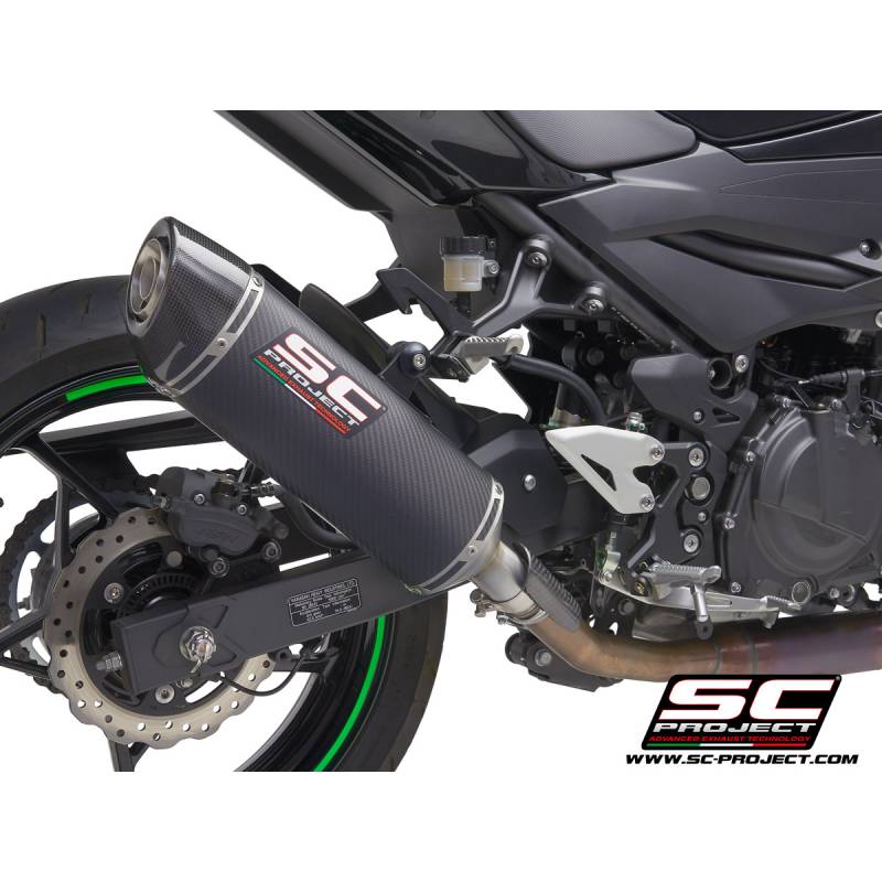 Silencieux Kawasaki Z400 - Ovale Carbone SC Project K31-16C