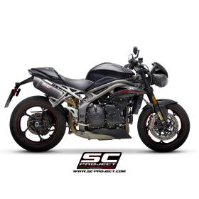 Silencieux carbone Speed Triple 1050 2018- SC Project T22-12C