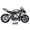 Silencieux haut Yamaha YZFR1 15-19 / SC Project CR-T Carbone