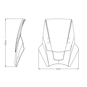 Bulle Honda CB500F 2019- Up-Down Puig 2193