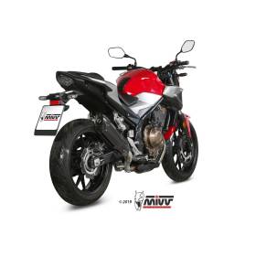Silencieux noir Honda CB500F 2019-2021 / Mivv H.075.L9