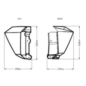 Ecopes de radiateur Kawasaki Z650 - Puig 9371