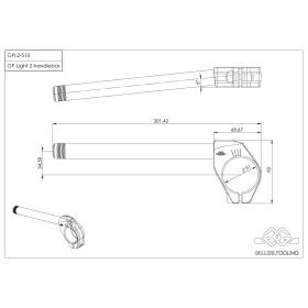 Kit demi-guidon Gilles Tooling GPL2-510-B