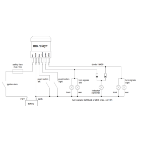 MOTOGADGET CENTRALE CLIGNOTANTE M-RELAY+