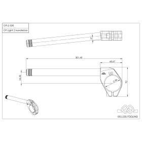 Kit demi-guidon Gilles Tooling GPL2-500-B