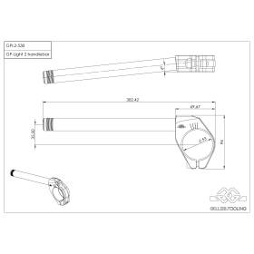 Kit demi-guidon Gilles Tooling GPL2-530