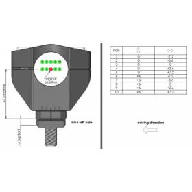 Pontets de guidon 28,6 mm / Gilles Tooling 2DGT-09-B