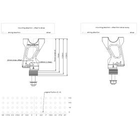 Pontets de guidon pour MT-09 Tracer - Gilles Tooling 2DGT-03