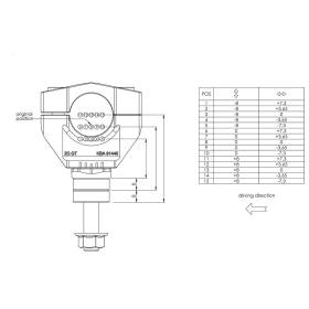 Pontets de guidon Yamaha MT-10 - Gilles Tooling 2DGT-02-15-B