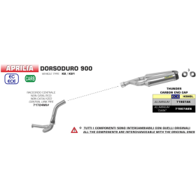 SILENCIEUX APRILIA DORSODURO 900 17-20 / ARROW