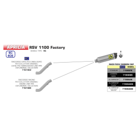 Silencieux Aprilia RSV4 1100 Factory 19-20 / Arrow RaceTech