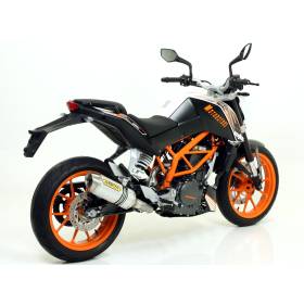 Silencieux KTM 390 Duke 13-16 / Arrow Thunder Alu embout Inox