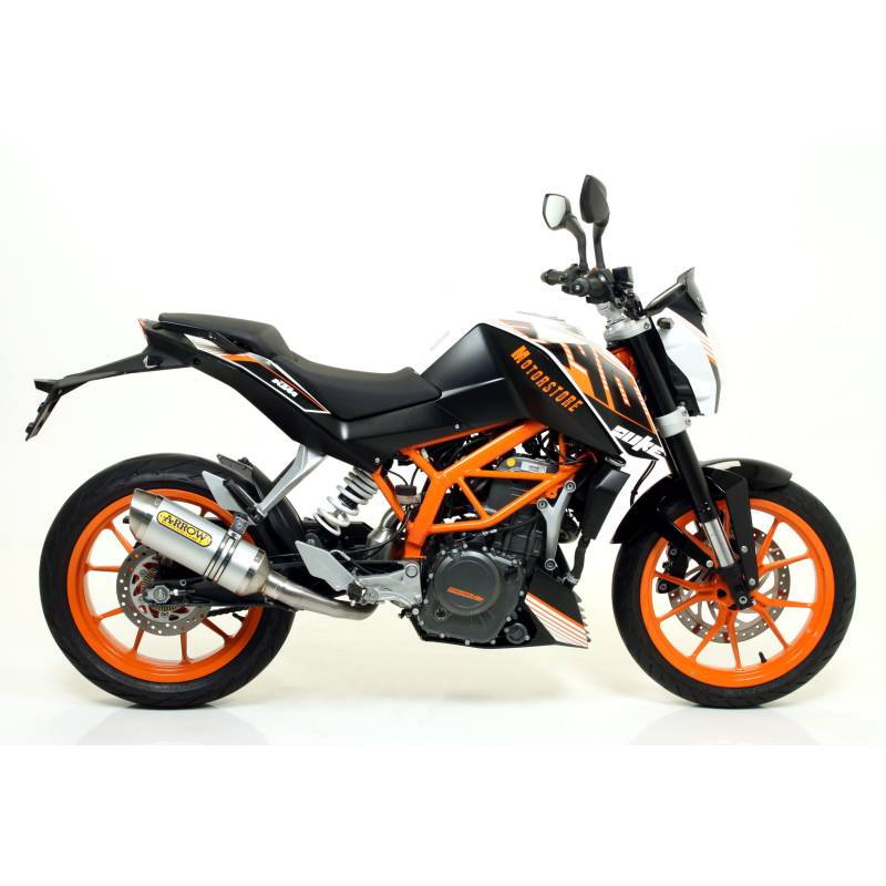 Silencieux KTM 390 Duke 13-16 / Arrow Thunder Alu embout Inox